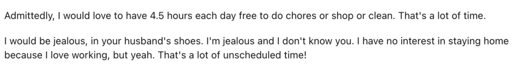 Reddit comment